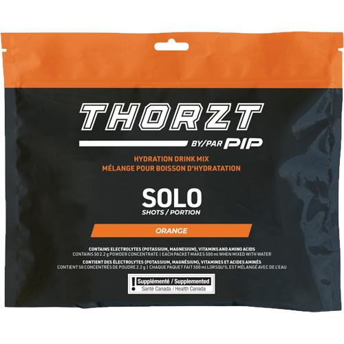 PIP Global Safety SSSFORCA THORZT Sugar-Free Solo Shot Hydration Drink Mix, Single Serve, Orange - (Pack of 50)