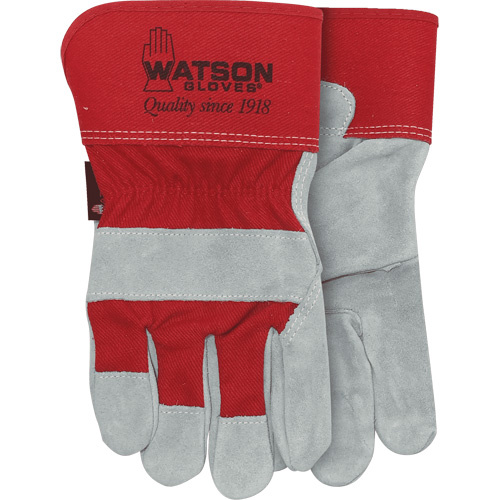 Watson Gloves 104-L 104 Mean Mother Gloves, Large, Split Cowhide Palm - (Pack of 6)