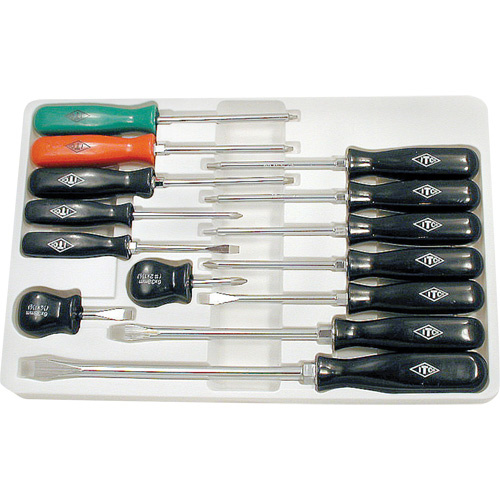 JET 020911 ISD-14 ITC® Professional ABS Handle Screwdriver Set, 14 Pcs., Magnetic - (Each)