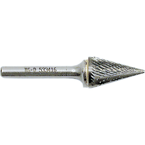 JET 533414 M4-D JET-KUT® Cone Shape Burr, 3/8" Dia., 1/4" Shank, 5/8" Depth of Cut - (Each)