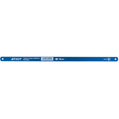 JET 566231 H.S.S. Hacksaw Blade, Bi-Metal, 12" L, 18 TPI - (Each)