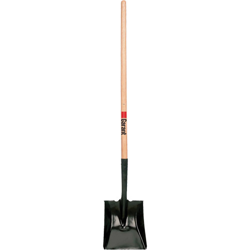 Garant LHS2L Square Point Shovel, Wood, Tempered Steel Blade, Straight Handle, 42" Long - (Each)