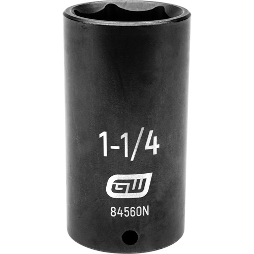 Gearwrench 84560N SAE Socket, Impact, 1-1/4", 1/2" Drive, 6 Points, Deep - (Each)