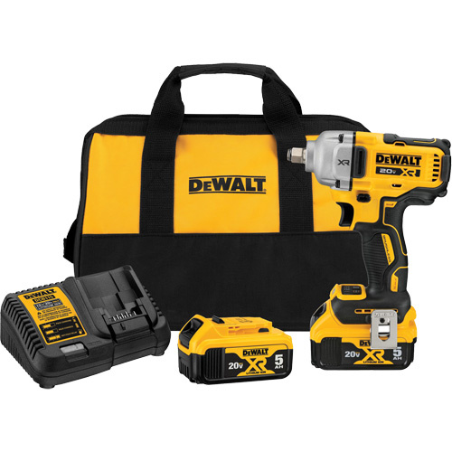 DEWALT DCF891P2 Max* Tool Connect Brushless Mid-Range Impact Wrench with Detent Pin Anvil Kit, 20 V, 1/2" Socket - (Each)