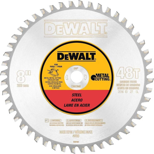DEWALT DWA7840 Ferrous Circular Saw Blade, 8", 40 Teeth, Metal Use - (Each)