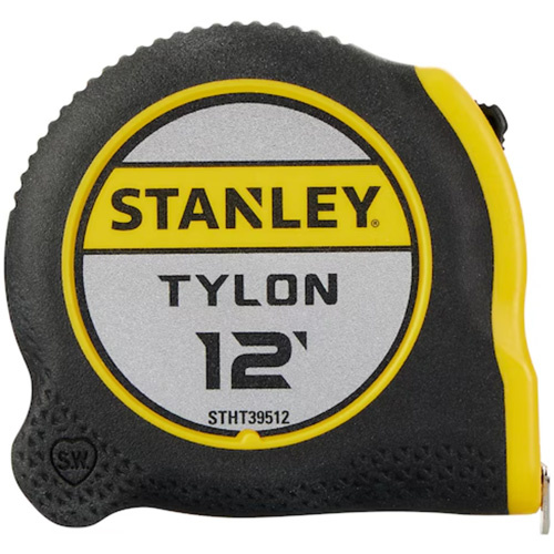Stanley Tools STHT39512 Tylon Tape Measure, 12', Imperial Graduations - (Each)