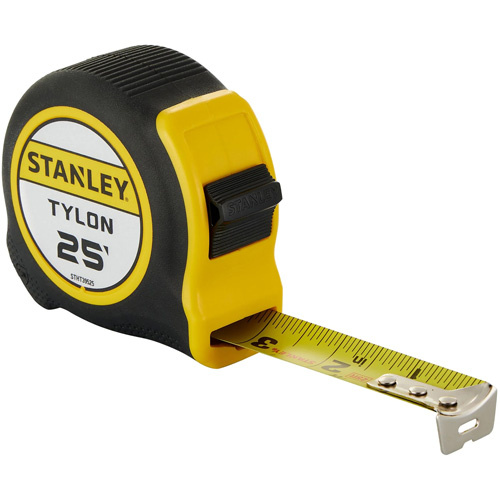 Stanley Tools STHT39525 Tylon Tape Measure, 25', Imperial Graduations - (Each)