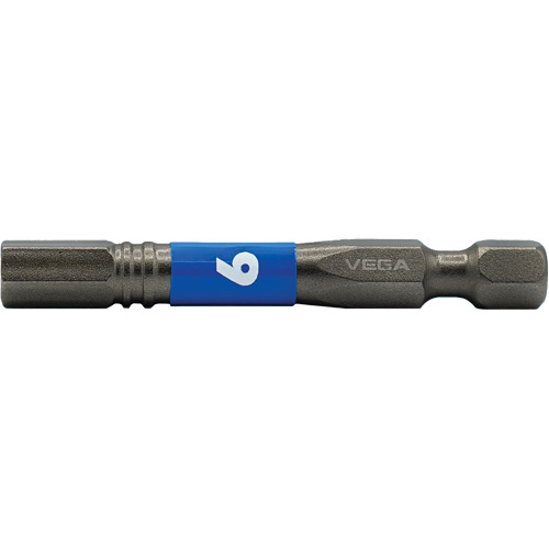 Vega T150H060A Impactech® Power Bit, Hex, 6 mm Tip, 1/4" Drive Size, 2" Length - (Each)