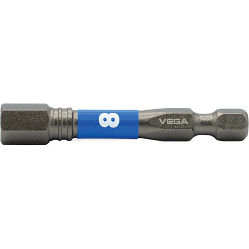 Vega T150H080A Impactech® Power Bit, Hex, 8 mm Tip, 1/4" Drive Size, 2" Length - (Each)