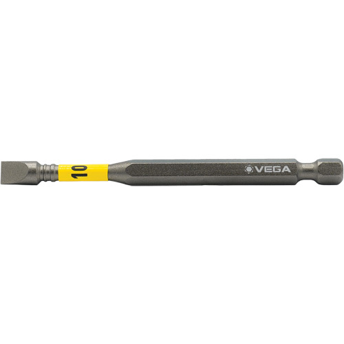 Vega T190F10A Impactech® Power Bit, Slot, 10F-12R Tip, 1/4" Drive Size, 3-1/2" Length - (Each)