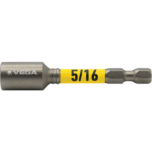 Vega T165MN516 Impactech® Nut Driver, 5/16" Tip, 1/4" Drive, 2-9/16" L, Magnetic - (Each)