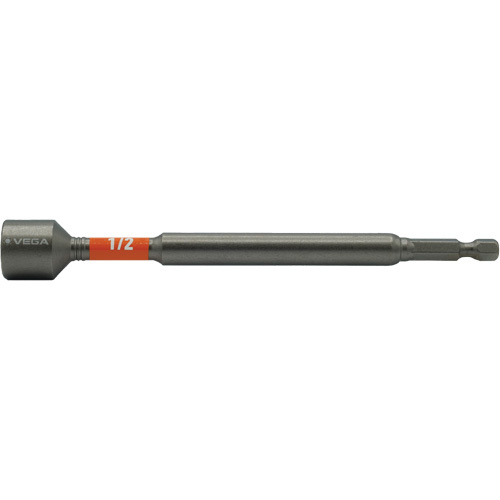 Vega T1150MN816 Impactech® Nut Driver, 1/2" Tip, 1/4" Drive, 6" L, Magnetic - (Each)