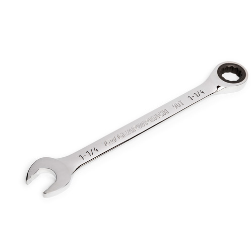 Gearwrench 86956 90-Tooth Ratcheting Combination Wrench, 12 Point, 1-1/4", Chrome Finish - (Each)