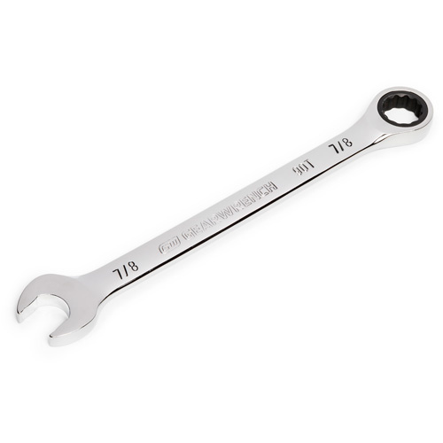 Gearwrench 86951 90-Tooth Ratcheting Combination Wrench, 12 Point, 7/8", Chrome Finish - (Each)