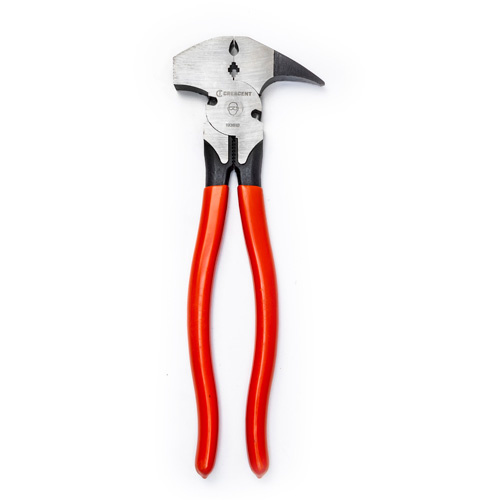Crescent 193610CVSMNN-05 Dual Staple Grip Joint Fence Tool Pliers with Dipped Handle - (Each)