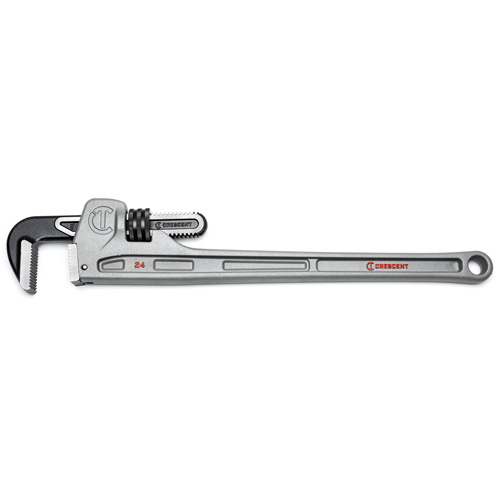 Crescent CAPW24 Pipe Wrench, 3-1/2" Jaw Capacity, 24" Long, Powder Coated Finish, Ergonomic Handle - (Each)