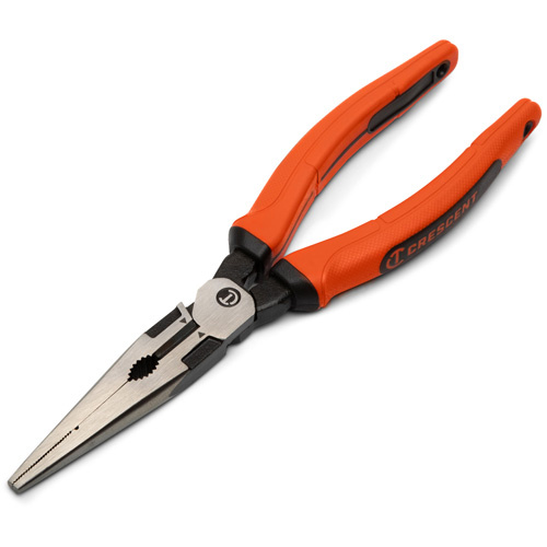 Crescent Z6548CGR-06 Z2 Long Nose Plier with Dual Material Grip Rawhide Handle, 8" L - (Each)