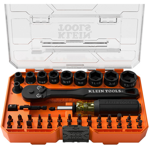Klein Tools 33806 43-Piece ProFlex Impact Driver Bit and Socket Set - (Each)