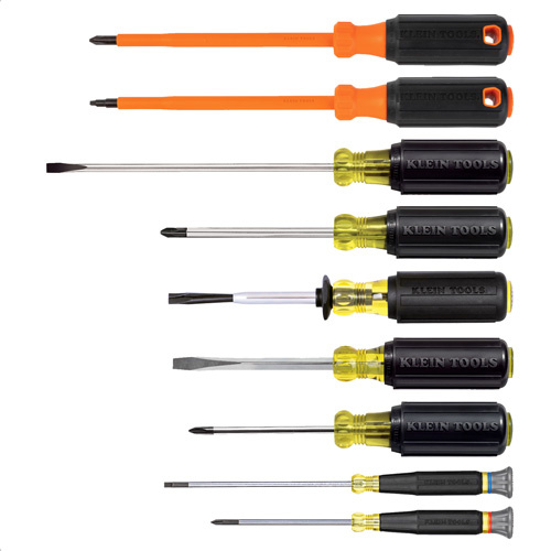 Klein Tools 85850 Electrician Screwdriver Set, 9 Pcs. - (Each)
