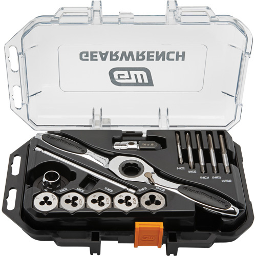 Gearwrench 82816 SAE Ratcheting Tap & Die Set, 15 Pieces - (Each)