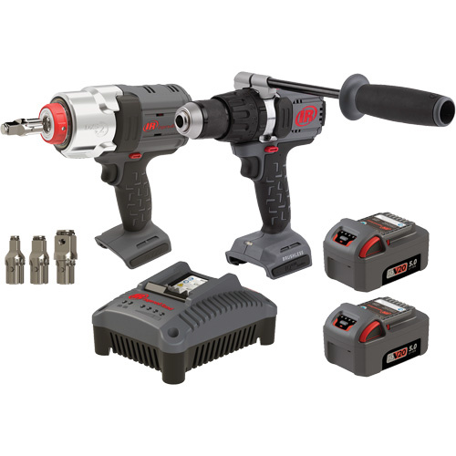 Ingersoll Rand IQV20-2DWDXS Hammer Drill & Impact Wrench Combo Kit, Lithium-Ion, 20 V - (Each)