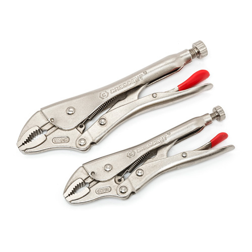 Crescent CLP2SETN-08 Curved Jaw Locking Pliers with Wire Cutter Set, 2 Pieces - (Each)