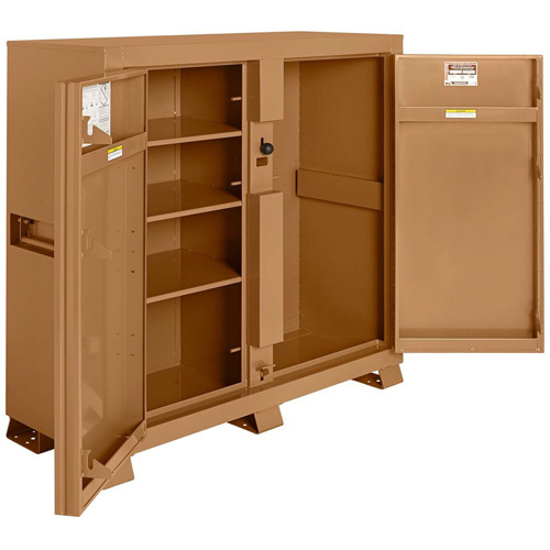 Knaack 111-KL Model 111 Jobsite Cabinet with Padlock, Steel, 47.5 Cubic Feet, Tan - (Each)