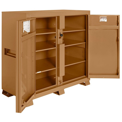 Knaack 139-KL Model 139 Jobsite Cabinet with Padlock, Steel, 59.4 Cubic Feet, Tan - (Each)