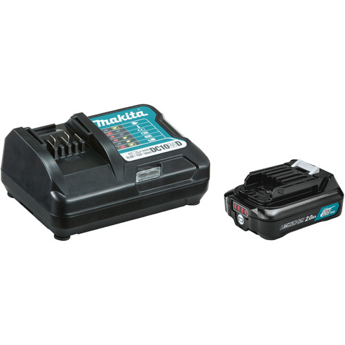 Makita 199645-0 12Vmax CXT 2 Ah Battery & Standard Charger Starter, 12 V, Lithium-Ion - (Each)