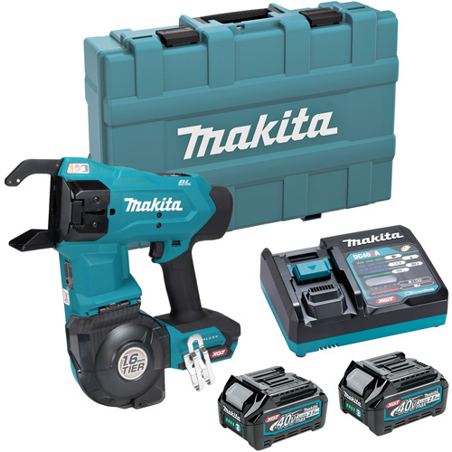 Makita TR001GD201 40Vmax XGT Brushless Rebar Tying Tool with Batteries Kit - (Each)