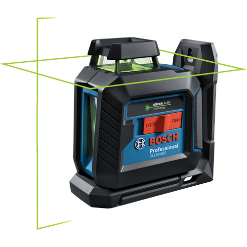 Robert Bosch GLL50-40G Green-Beam Self-Leveling 360° Cross-Line Laser - (Each)