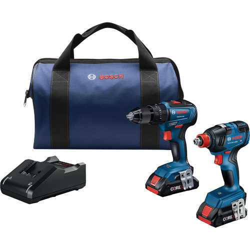 Robert Bosch GXL18V-233B25 2-Tool Combo Kit, Lithium-Ion, 18 V - (Each)