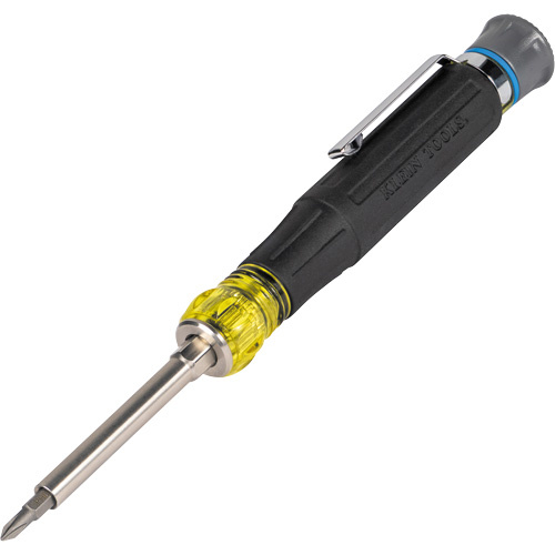 Klein Tools 32611P 13-in-1 Multi-Bit Pocket Precision Screwdriver, 6-1/2" L, Cushion Grip Handle - (Each)