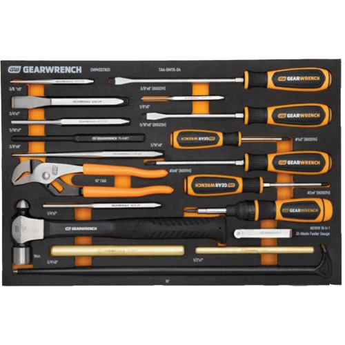 Gearwrench GWMSSTK01 Striking Tools & Screwdriver Set in Foam Storage Tray - (Each)