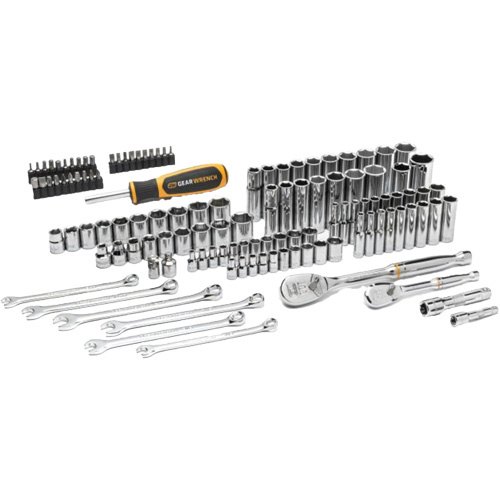 Gearwrench GW90SCBMTS 1/4" & 3/8” Drive 90T SAE/Metric Mechanics Hand Tool Set - (Each)