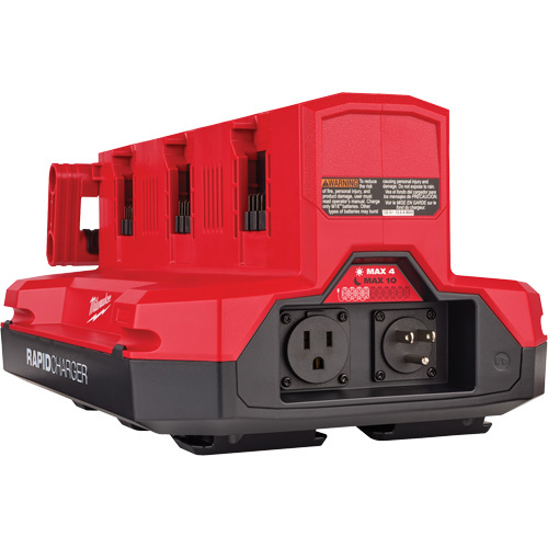 Milwaukee 48-59-1817 M18 Six Bay Daisy Chain Rapid Charger w/ PACKOUT Compatibility, 18 V, Lithium-Ion - (Each)