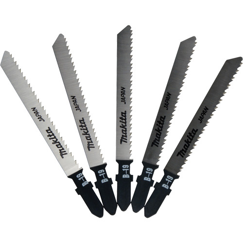 Makita 792471-2 Jig Saw Blade, High-Carbon Steel, 3-17/32" L, 12 TPI - (Pack of 5)