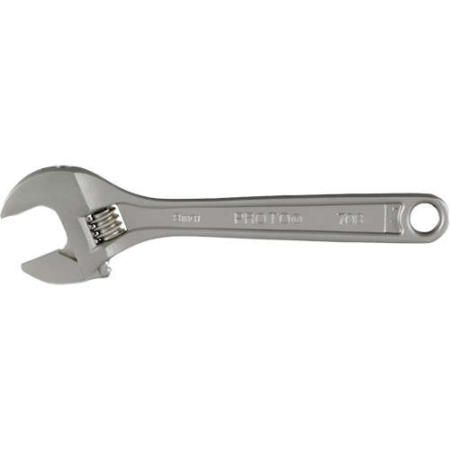 Proto J708LA Adjustable Wrench With CLIK-STOP®, 8" L, Plain - (Each)